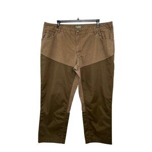 Cabelas Hunting Brush Pants Mens 44x30 Brown Cotton Nylon Outdoor Used